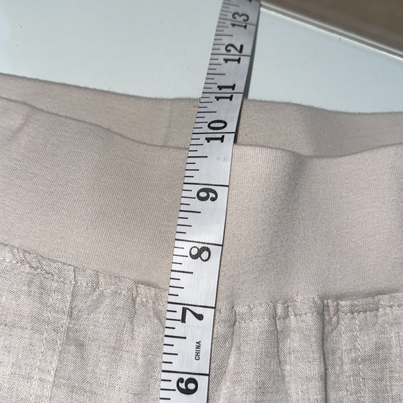 Allen Allen USA Linen Cropped Wide Leg Pant - Picture 7 of 10